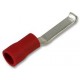 Insulated Red 19 Amp Lipped Blade Contact Crimp Terminal 